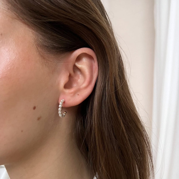 Pearl Hoop Set - ByNouck Jewelry