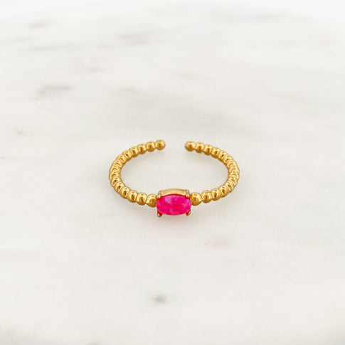 Pink Opal Ring - ByNouck Jewelry