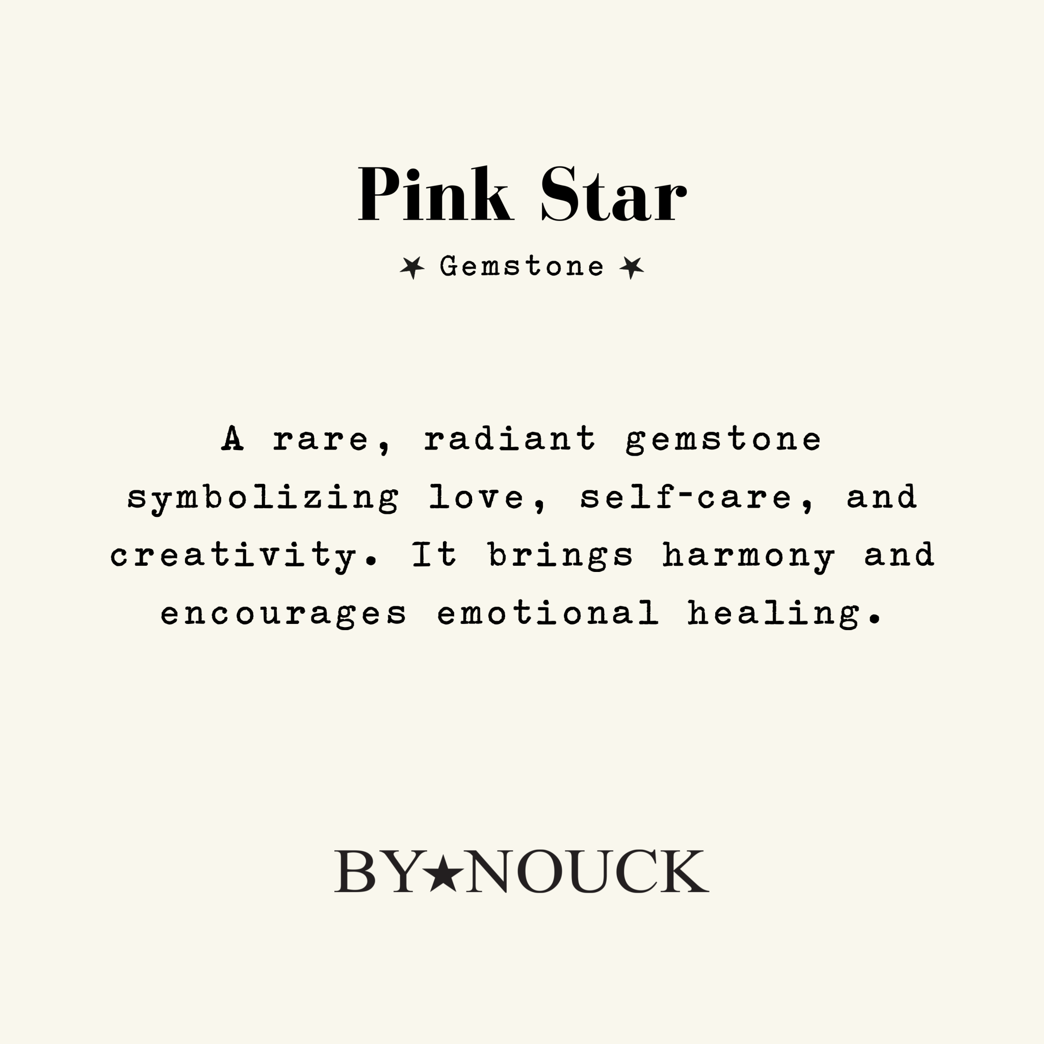 Pink Star Ring - ByNouck Jewelry