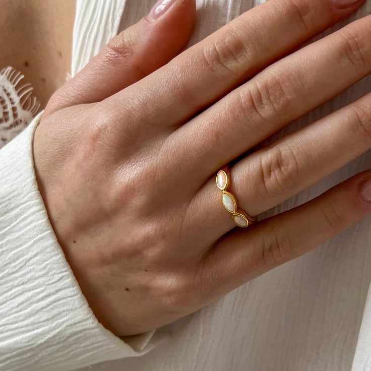 Ring Opal Stones - ByNouck Jewelry