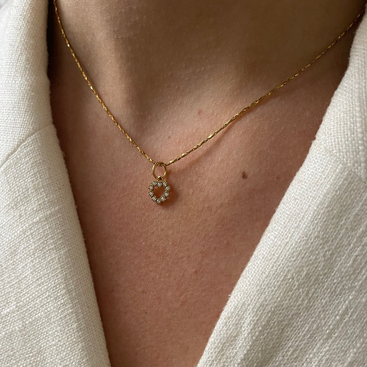 Rope Choker Small Bright Heart - ByNouck Jewelry