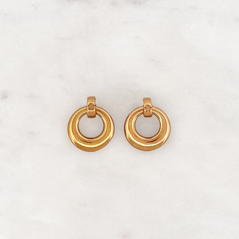 Round Pendant Hoop Set - ByNouck Jewelry