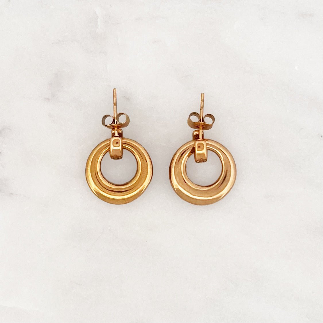 Round Pendant Hoop Set - ByNouck Jewelry