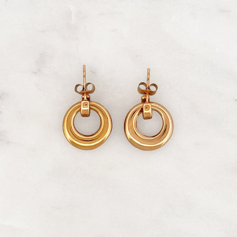 Round Pendant Hoop Set - ByNouck Jewelry