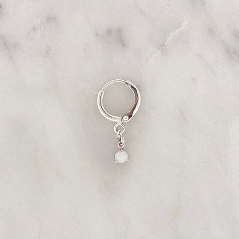 Sample Earring Opal Silverplated - ByNouck Jewelry