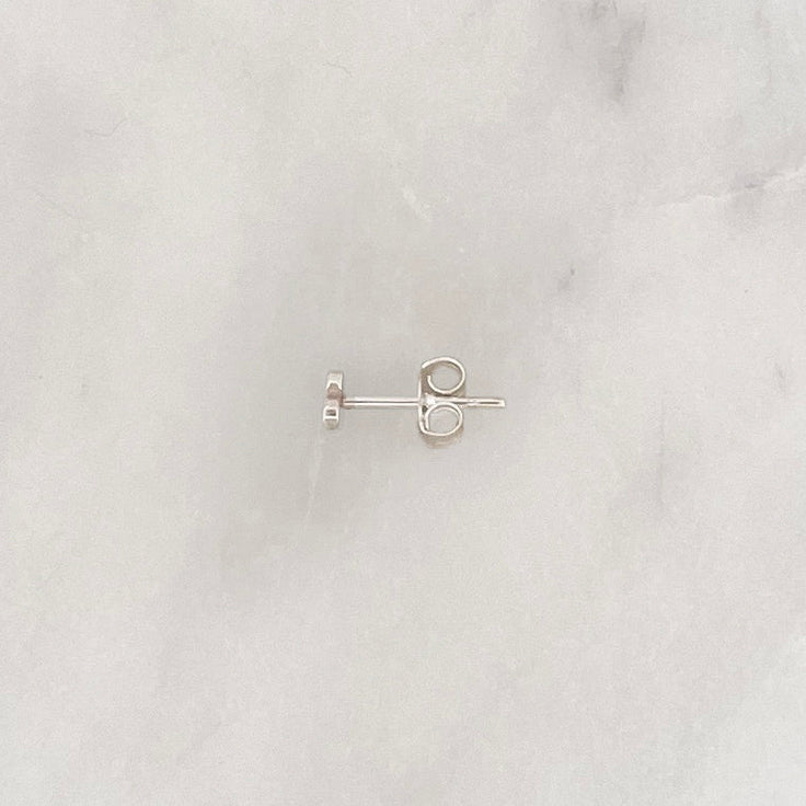 Sample Earstud Heart Silverplated - ByNouck Jewelry