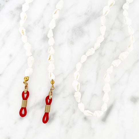 Shell Sunny Cord Red - ByNouck Jewelry