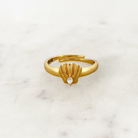 Shiny Shell Ring - ByNouck Jewelry