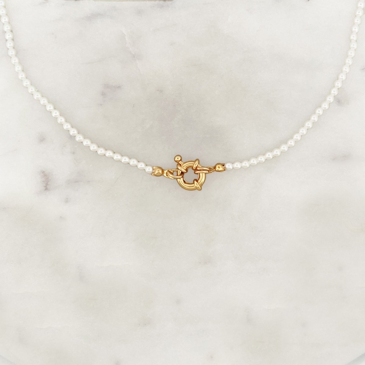Small Shell Pearls Choker - ByNouck Jewelry