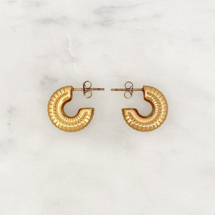 Small Thread Hoop Set - ByNouck Jewelry