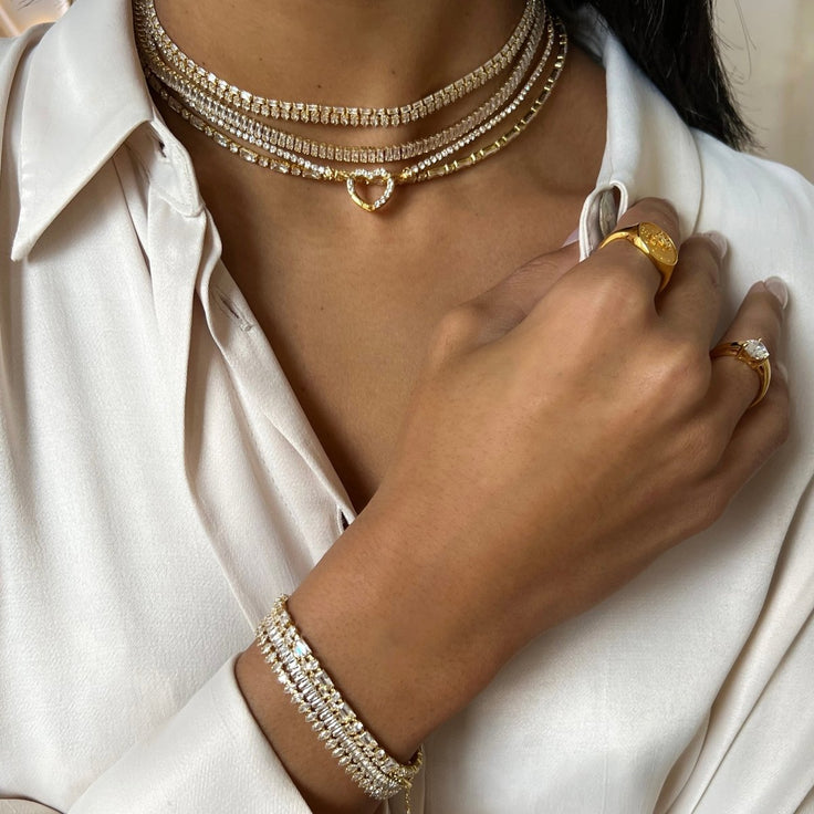 Thin Rhinestone Choker - ByNouck Jewelry