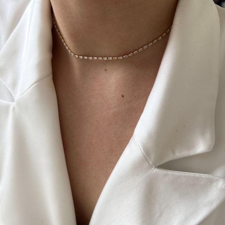 Thin Rhinestone Choker - ByNouck Jewelry