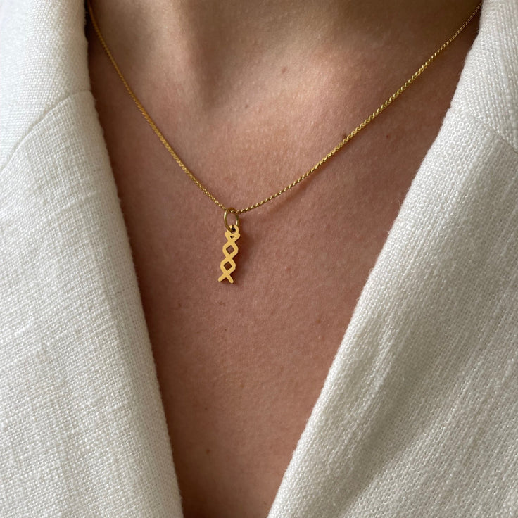 Wave Necklace Amsterdam Crosses - ByNouck Jewelry