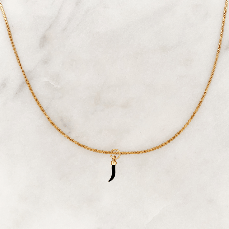 Wave Necklace Black Chili - ByNouck Jewelry