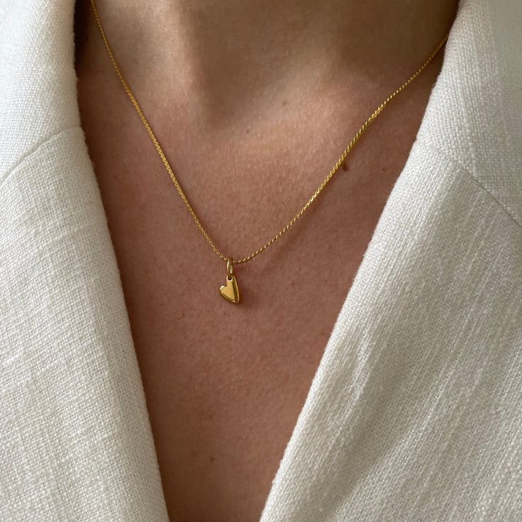 Wave Necklace Little Heart - ByNouck Jewelry