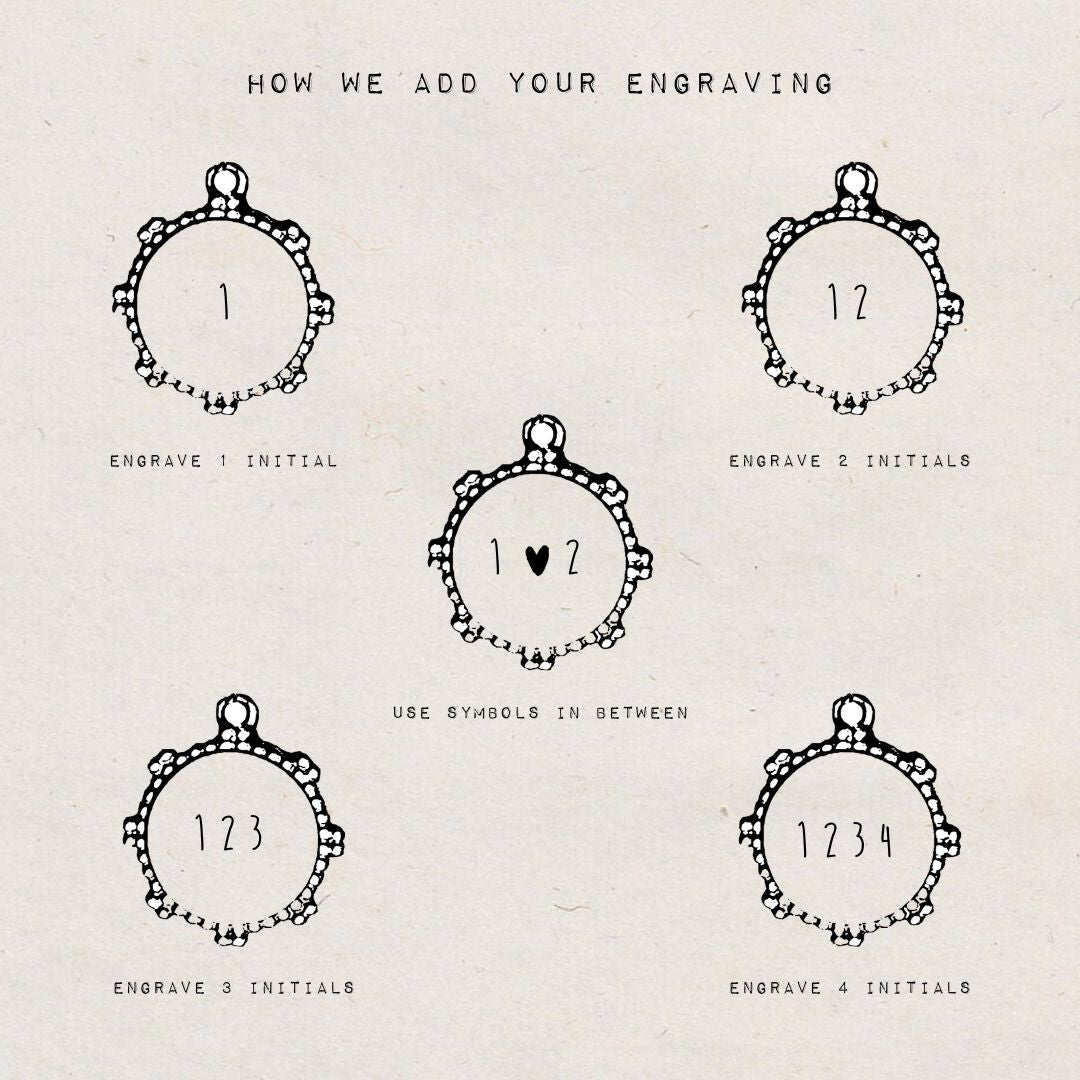 DYO Gegraveerde Boho Munt