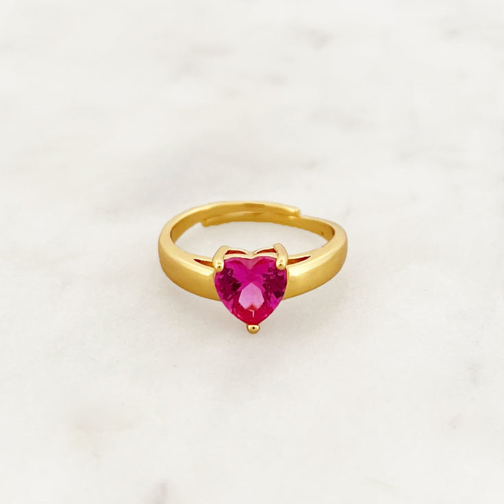 Roze Hart Ring