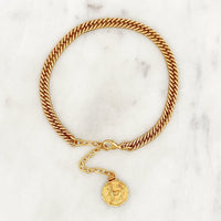 Bracelet Small Curb Mini Sign - ByNouck Jewelry