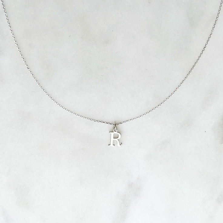 Choker Initial Silverplated | ByNouck - Handmade with ♥︎