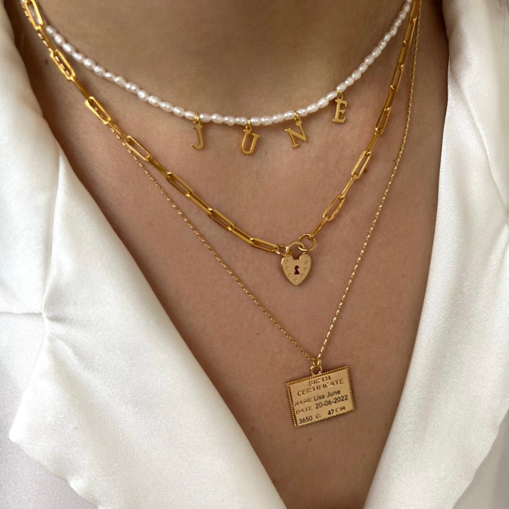 DYO Engrave Birth Certificate - ByNouck Jewelry