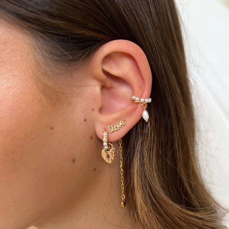 Ear Cuff Loop Pearl - ByNouck Jewelry