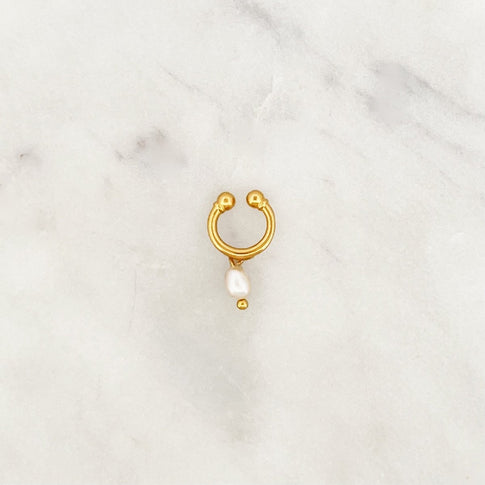 Ear Cuff Loop Pearl - ByNouck Jewelry