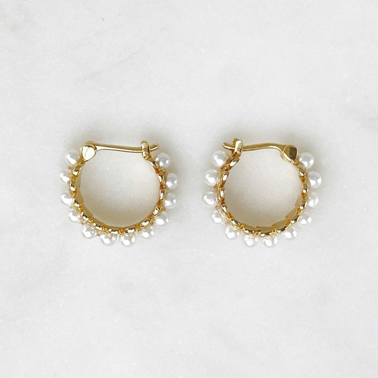 Earparty Pearl Hoops - ByNouck Jewelry