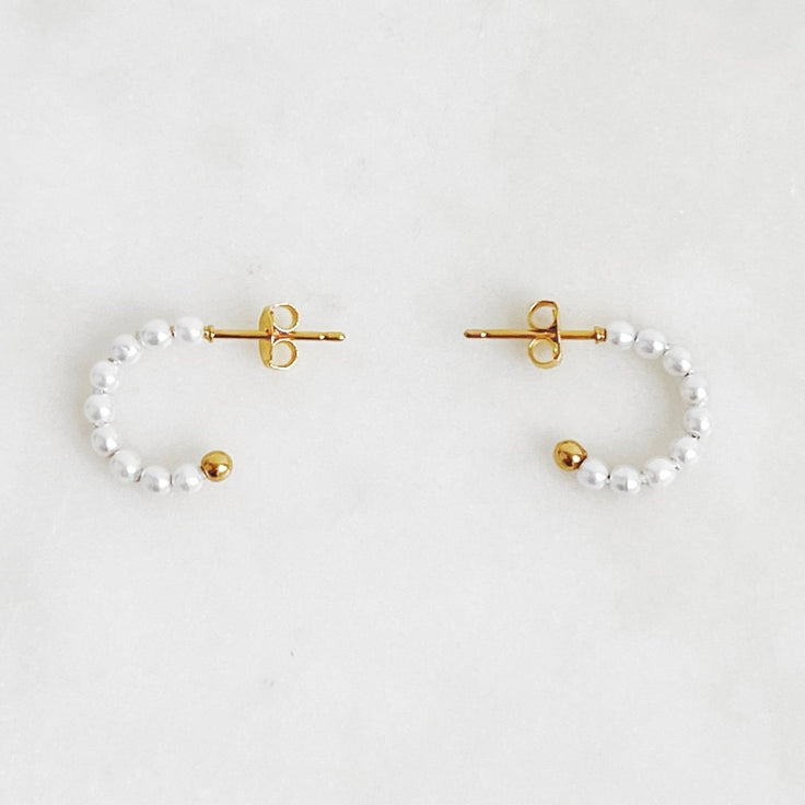 Earparty Pearl Hoops - ByNouck Jewelry
