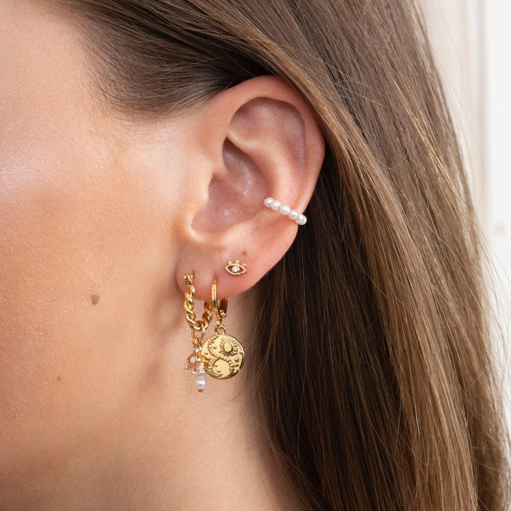 Earstud Shiny Eye - ByNouck Jewelry