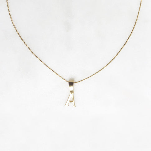 Necklace Manifest Stone Turquoise + initial - ByNouck Jewelry