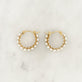 Pearl Leaf Hoop Set