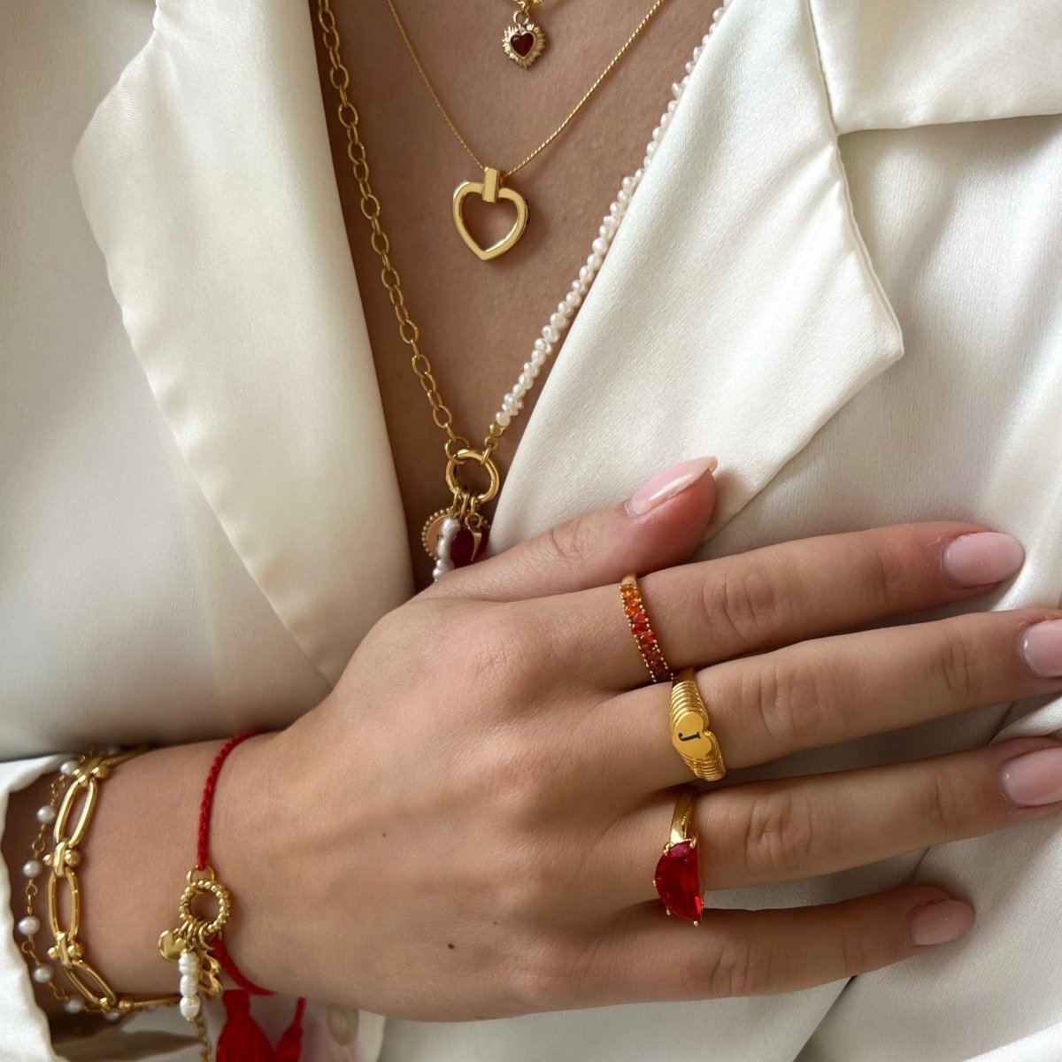 Red Candy Ring - ByNouck Jewelry