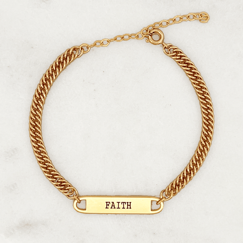 Small Curb Bracelet Engrave - ByNouck Jewelry