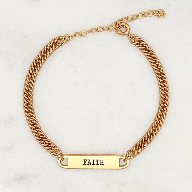 Small Curb Bracelet Engrave - ByNouck Jewelry