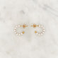 Small Pearl Hoop Set