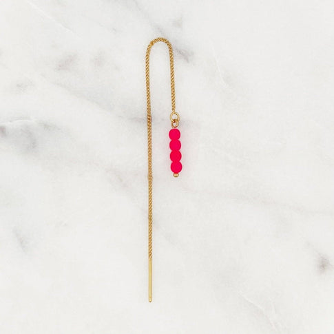 Threader Neon Pink - ByNouck Jewelry